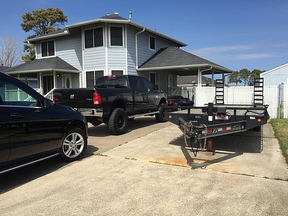 Driveway with covered parking