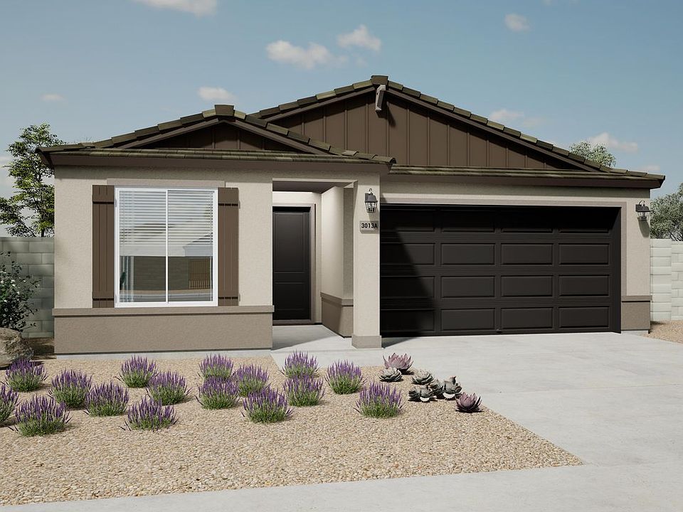 This is a rendering of the Sagebrush Home. Options and colors may vary.