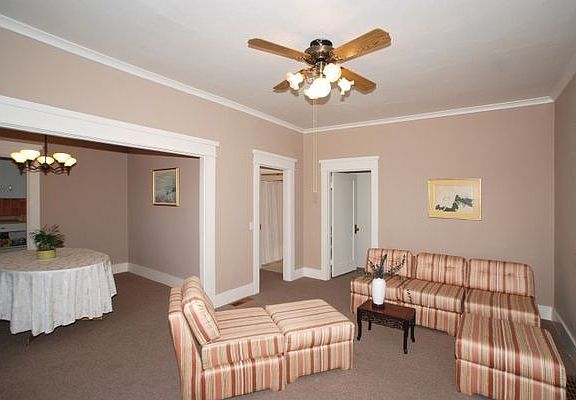 Living room to bathroom