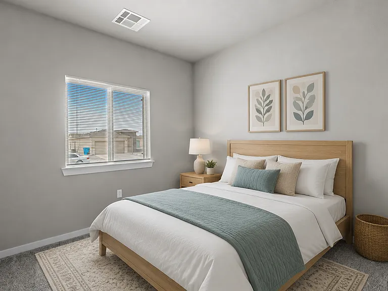 Virtually Staged Third Bedroom