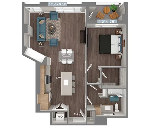 Floor plan A6-852S-2-1008