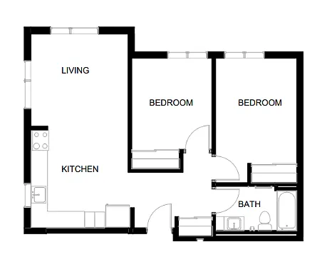 Floor plan 2bd 3
