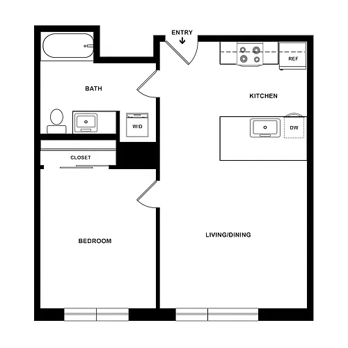 Floor plan 1X1