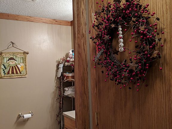 Ceramic tile in bathroom.