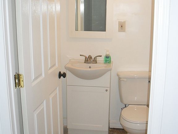 Half bath in finished bsmt.