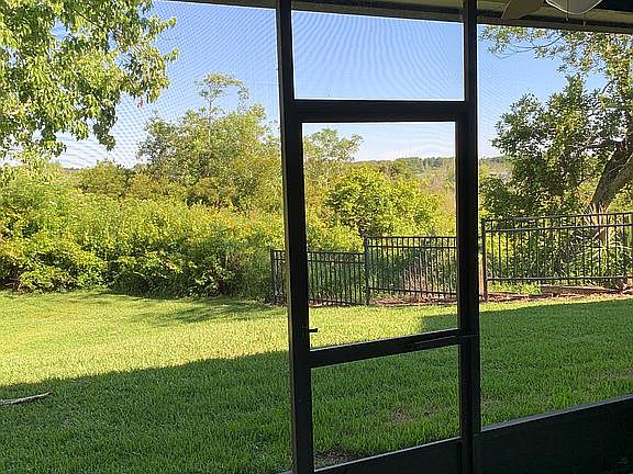 View from screened lanai