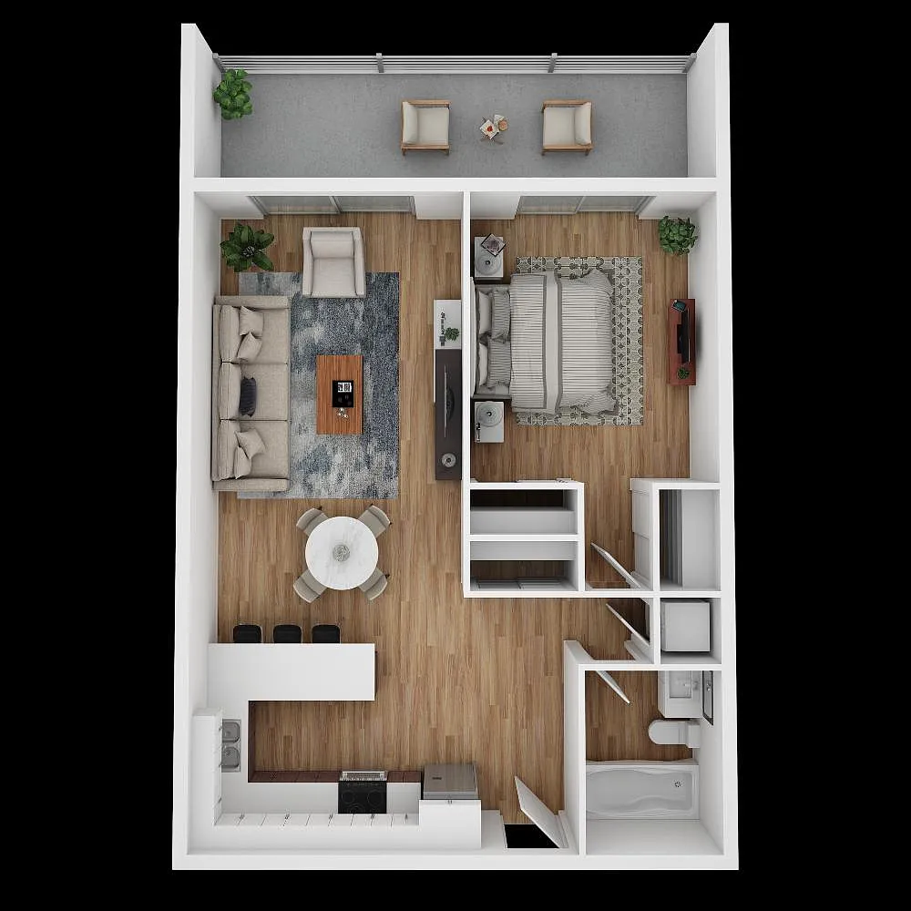 Floor plan One Bedroom