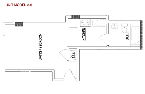 Floor plan Model A-6