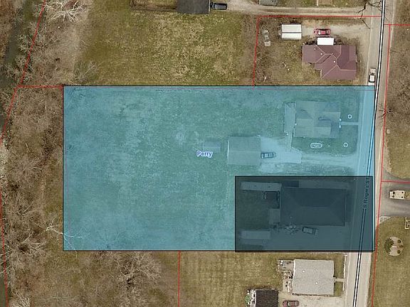 Light blue color represents an approximation of the property's boundaries as seen from above.