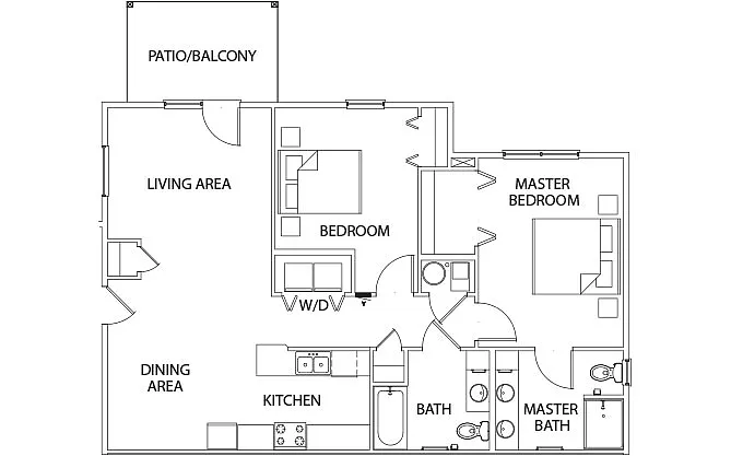 Floor plan 2 Bedroom