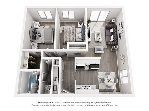 Floor plan 2x1 Stream