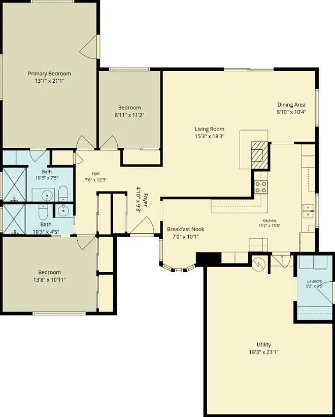 3 bed, 1550 sqft, $4,350 — Photo 2