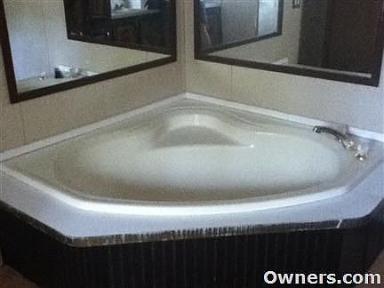 Large corner tub in Master bath