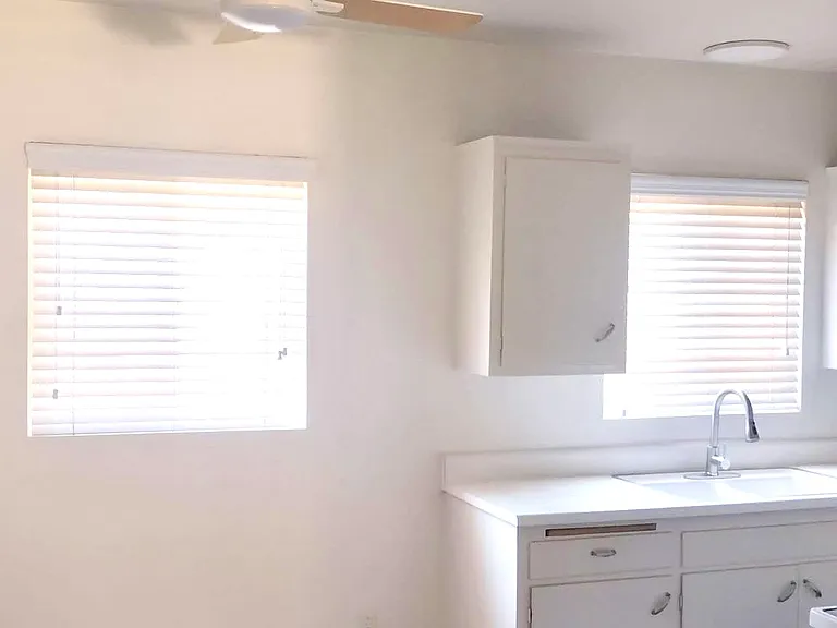 Dining room and kitchen.