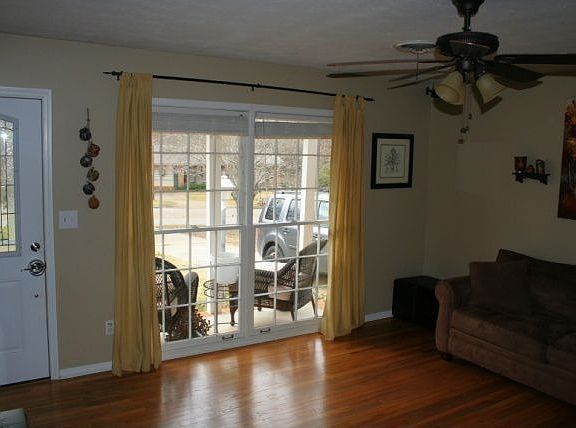 Living room with big windows