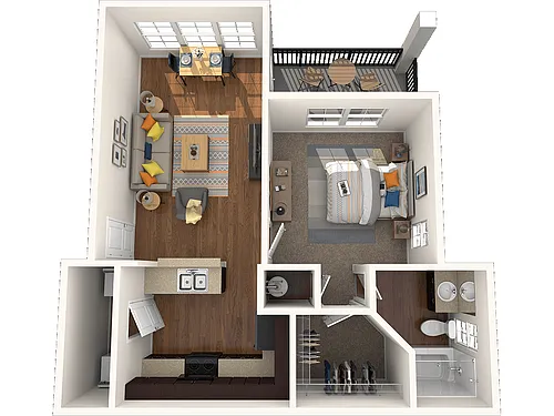 Floor plan One Bedroom