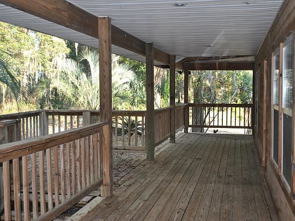wrap around porch is very spacious