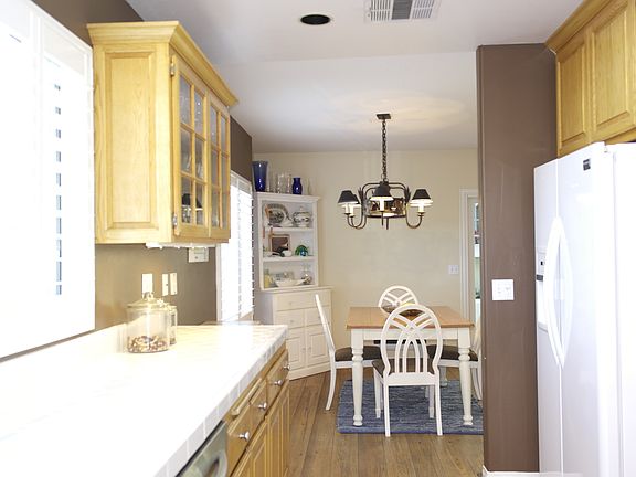 Kitchen open to breakfast ar
