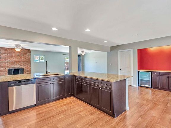 Opens to family room