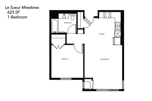 Floor plan One Bedroom