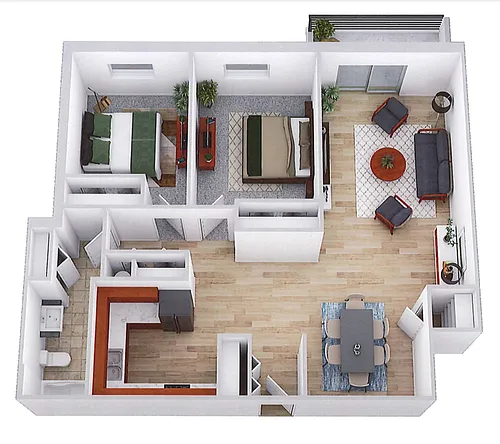 Floor plan 203