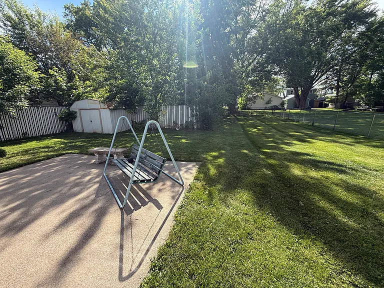 Large fenced in back yard