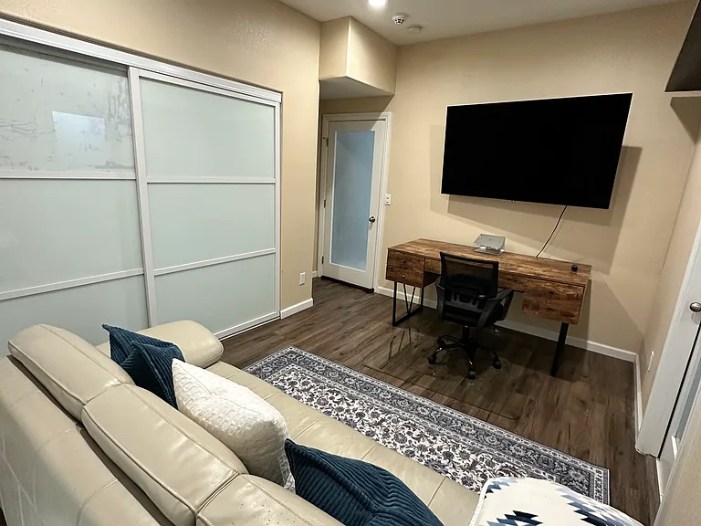 Office den in upstairs suite with private entrance
