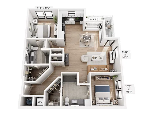 Floor plan B7