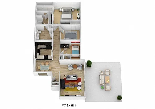 Floor plan Wabash II