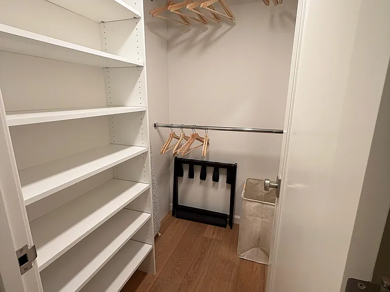Bedroom Closet (Ironing Board, Iron, Mirror, Hangers, Laundry Basket)