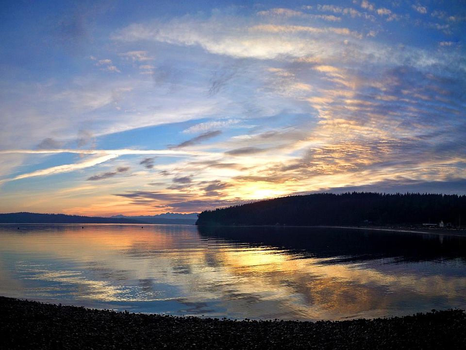 Sunset from your beach.