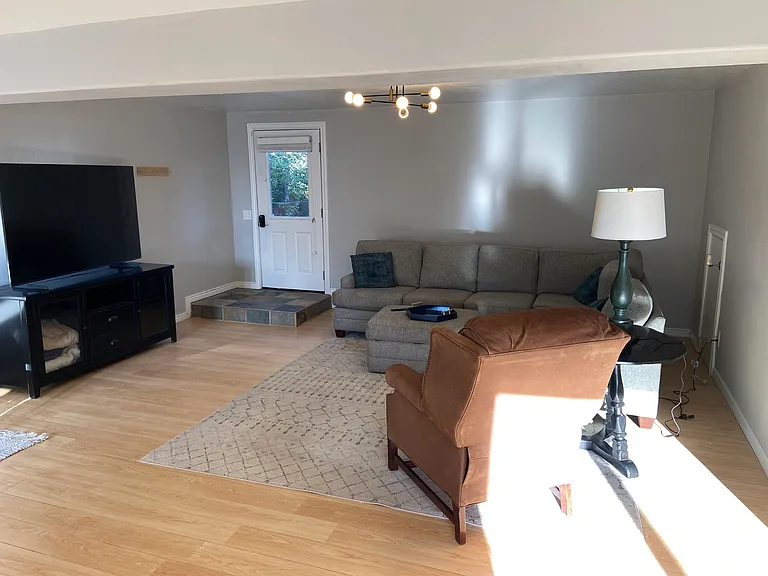 Living area and front entrance