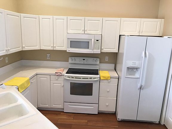 Kitchen white applicances bright and clean