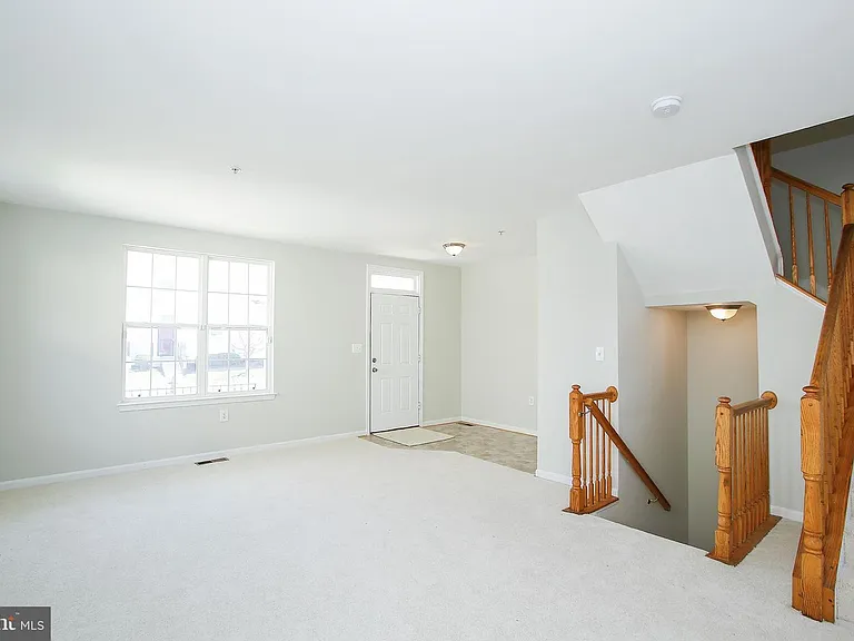 Living room and stairs.