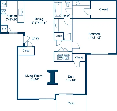 1 Bedroom | 1 Bath | Den | 984 SF 1 Bedroom | 1 Bath | Den | 984 SF