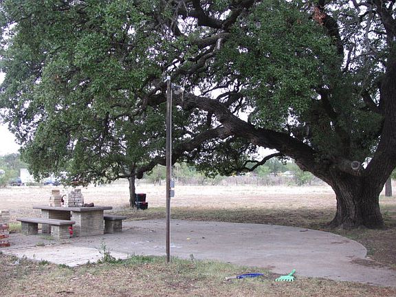 picnic area in back yard