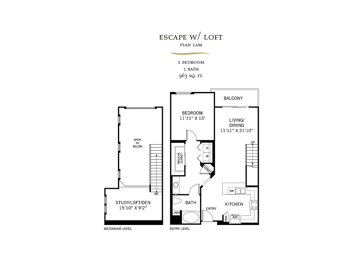 Floor plan Escape with Loft