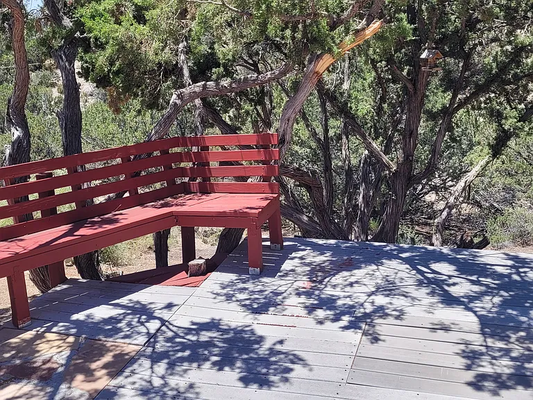 Private Deck overlooking arroyo