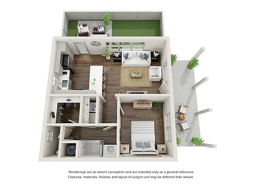 Floor plan 1 Bed Aspen Cottage