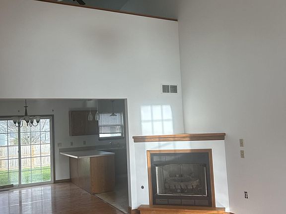 Open floor-living room to dinning room and kitchen