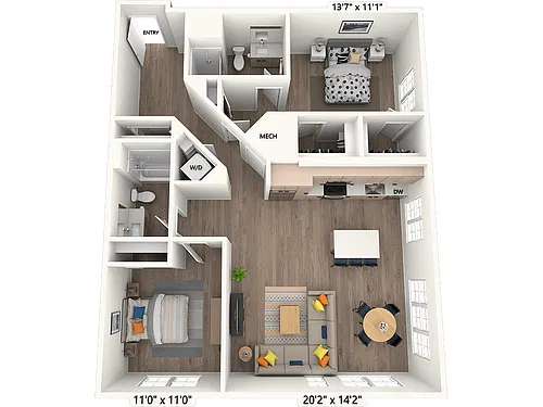 Floor plan B-02-Scheme III