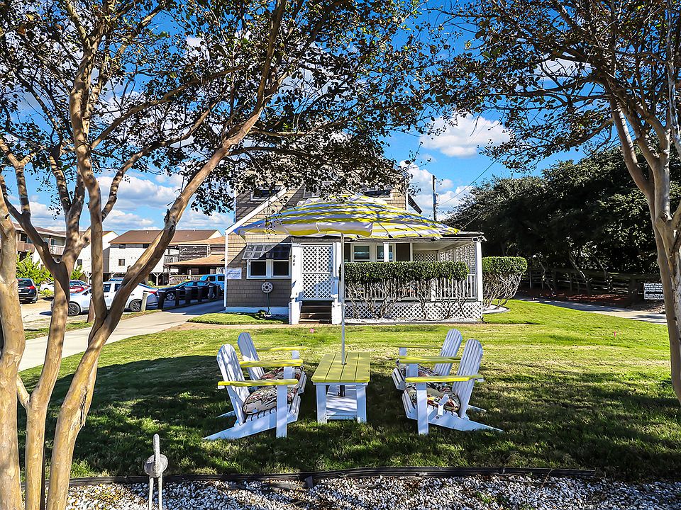 Our front yard with outdoor seating