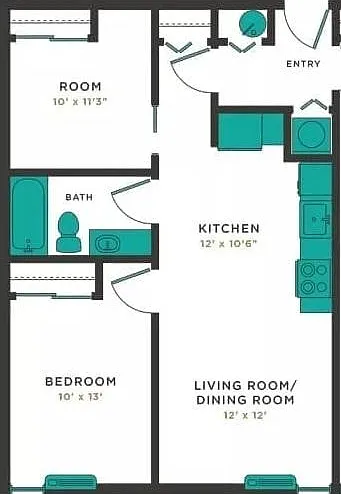 2 bed, 715 sqft, $2,895 — Photo 2
