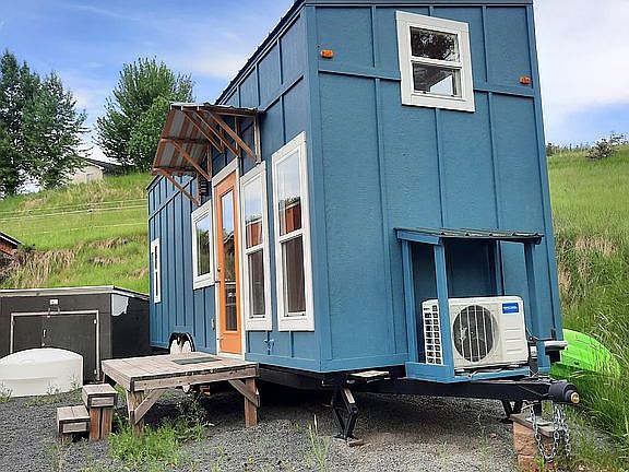 Front view showing mini split