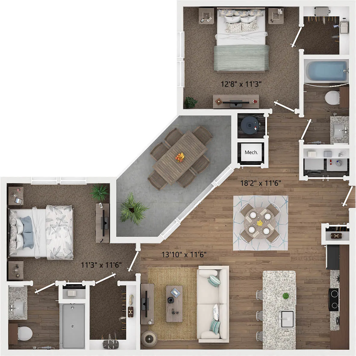 Floor plan B2