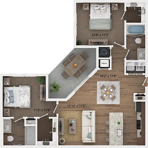Floor plan B2