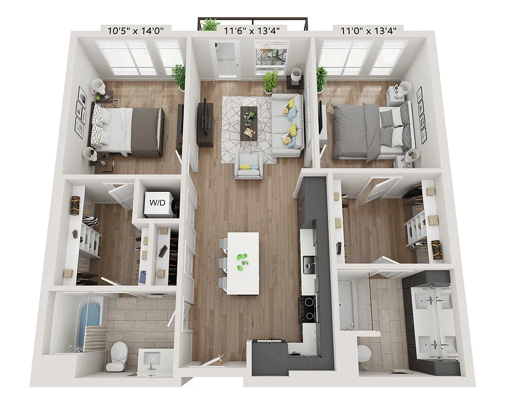 Floor plan B2AA