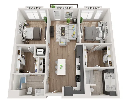 Floor plan B2AA