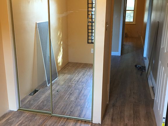 Back Bedroom Closet with Mirrored Doors