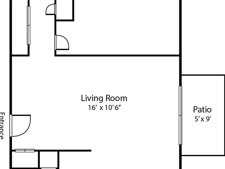 1 Bedroom layout at Park Place Apartments 1 Bedroom layout at Park Place Apartments